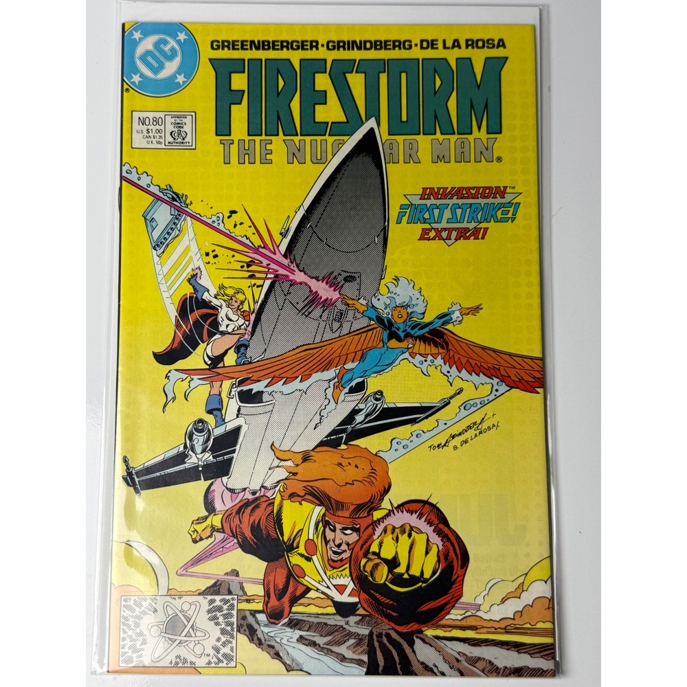 DC Comics Firestorm The Nuclear Man No. 80 Jan 1989 Invasion First Strike Extra